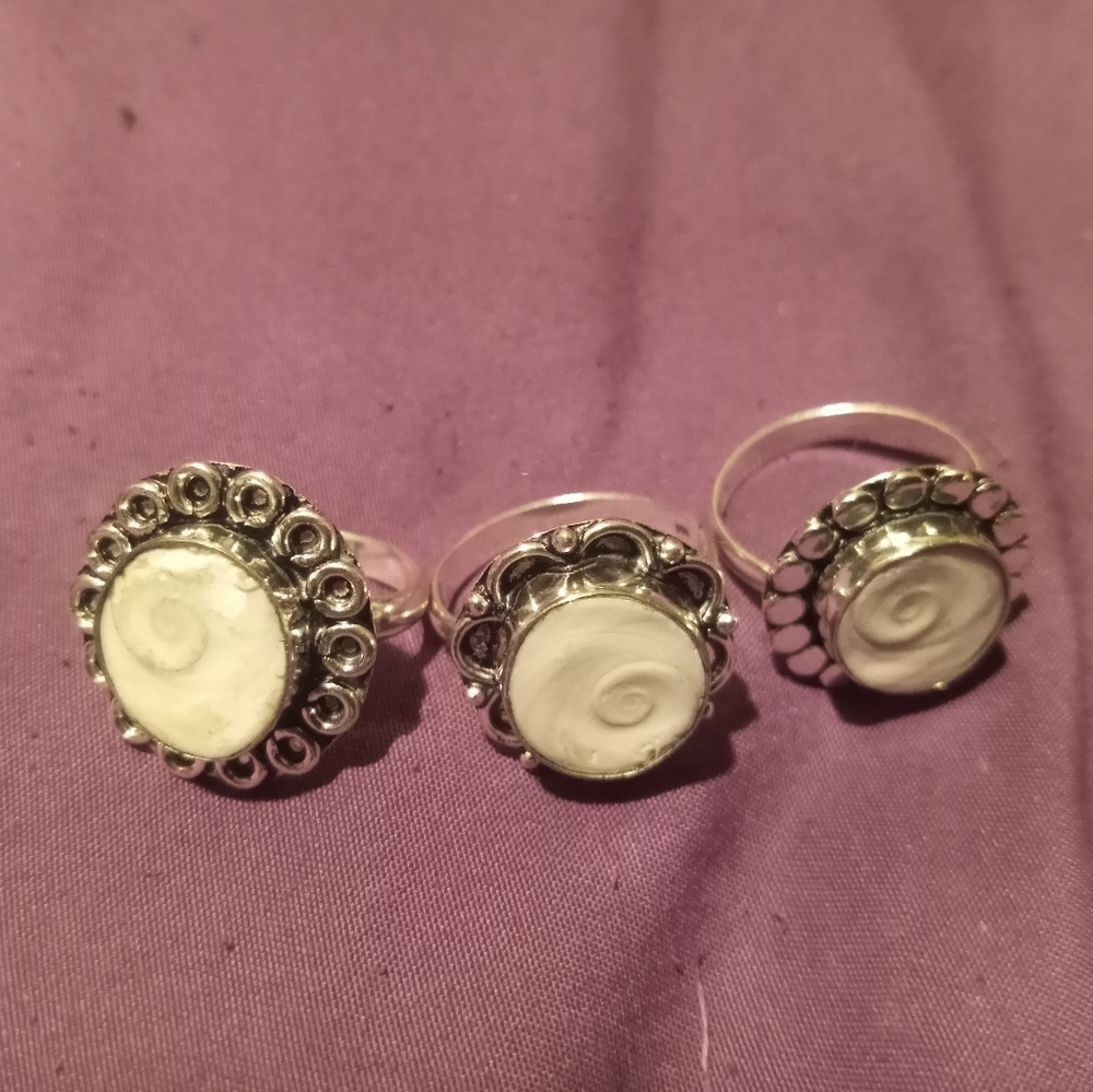 Shiva eye shell ring ×1